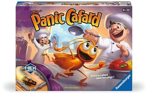 Ravensburger Panic Cocafard, Juego de Mesa para niños de 5 años, Juego rápido con cucaracha electrónica