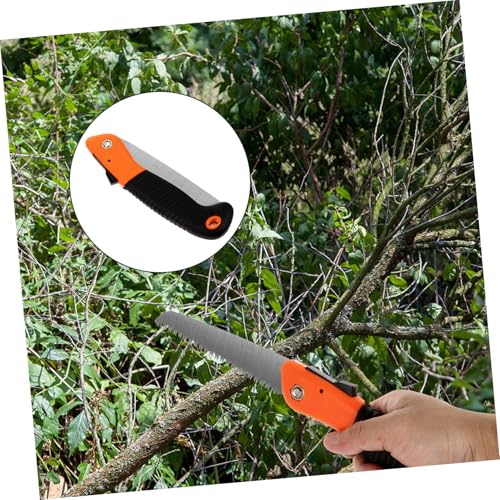 Sierra manual plegable para carpintería y poda portátil de acero 6