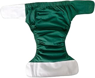 predolo Fraldas de pano reutilizáveis para adultos envolvem roupas íntimas para incontinência de idosos, calças para incontinência, Verde