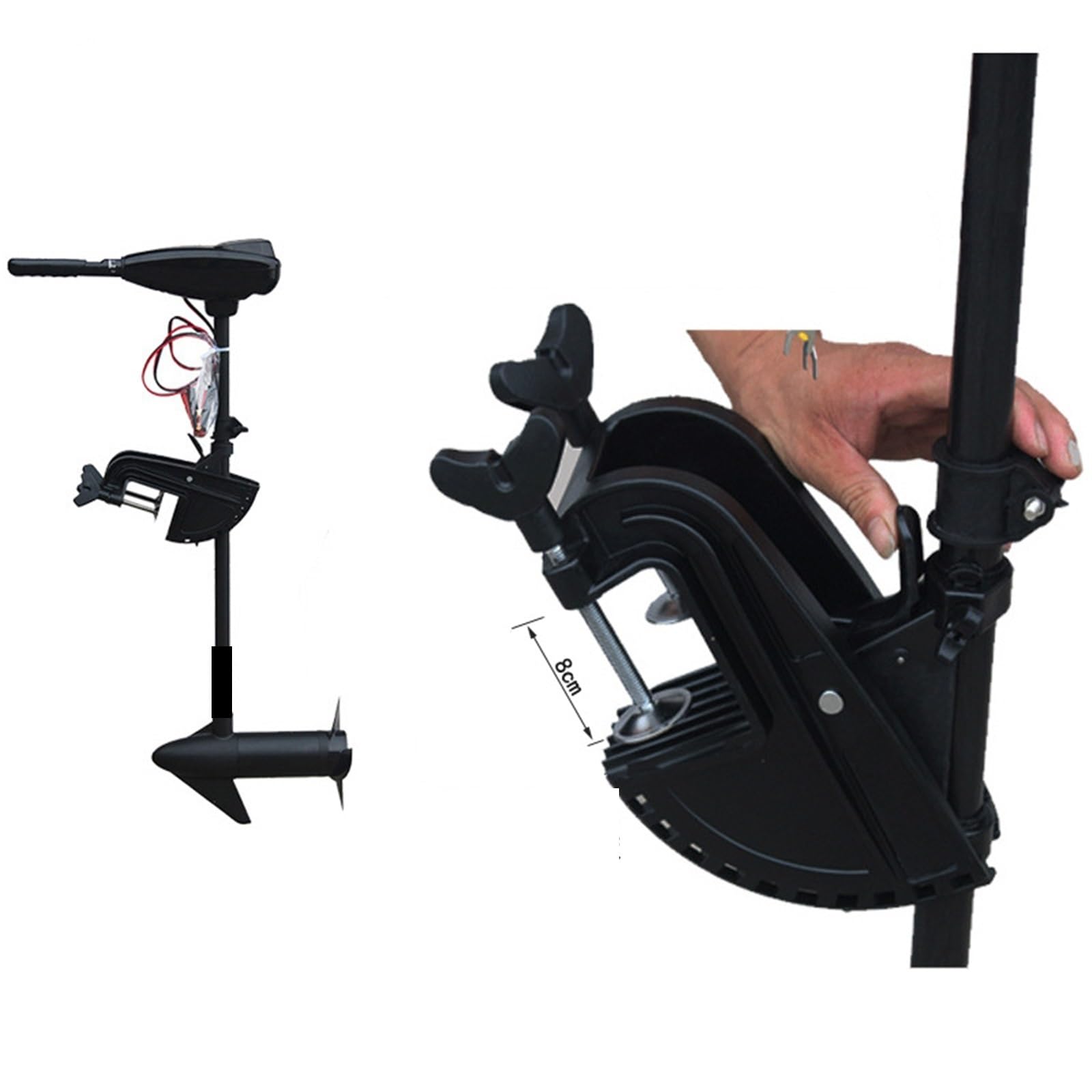 Motor Marino De 24 V, Cepillo Fueraborda Inflable 86 Libras