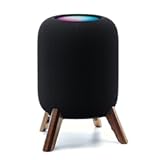 Real Wood Stand for Homepod 2nd gen &lpar;2023 Released&rpar;&comma; Wooden Holder with Metal Frame for Better Sound&comma;Sturdy Stable Mount with Anti-Slip Protects Apple Home pod 2nd Smart Speaker &lpar;Walnut&rpar;