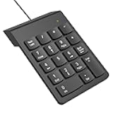 NOOX USB Numeric Keypad Numpad Portable Slim Mini 10 Key Number Pad Keyboard for Laptop Desktop Computer PC, Compatible with ChromeBook Surface Notebook, Tax Accountant Calculate Office Travel & Home
