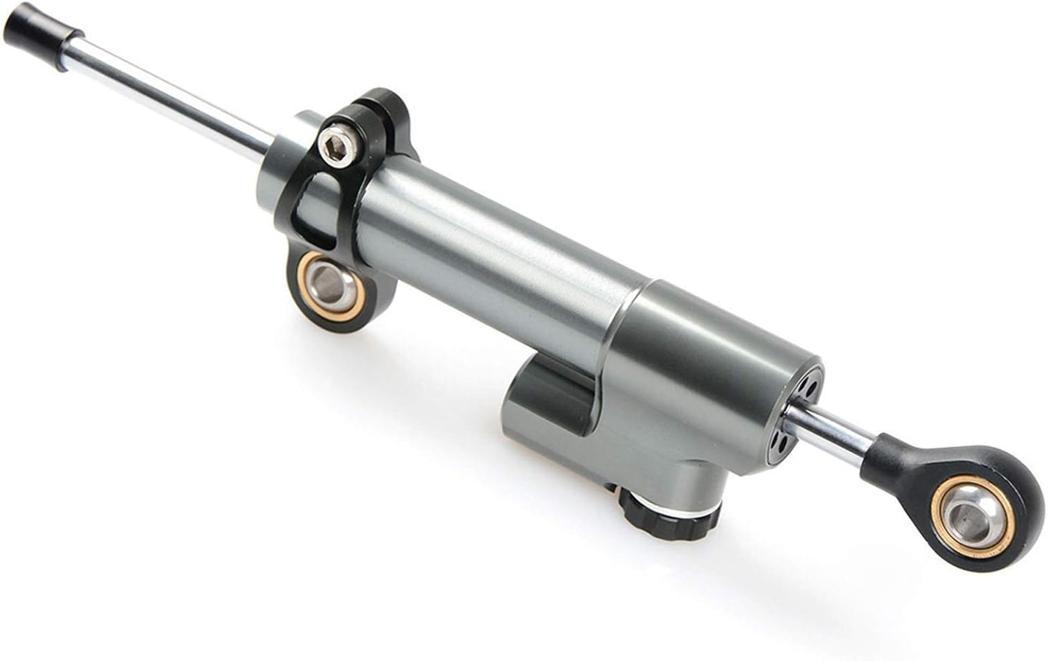 Motorcycle Steering Damper Stabilizer Linear Reversed Safety Control For Kawasaki ZRX1200R-N-S ZX6R ZX6R VERSYS1000 ZRX1100 Mounting Bracket Kit(Gold red and box)