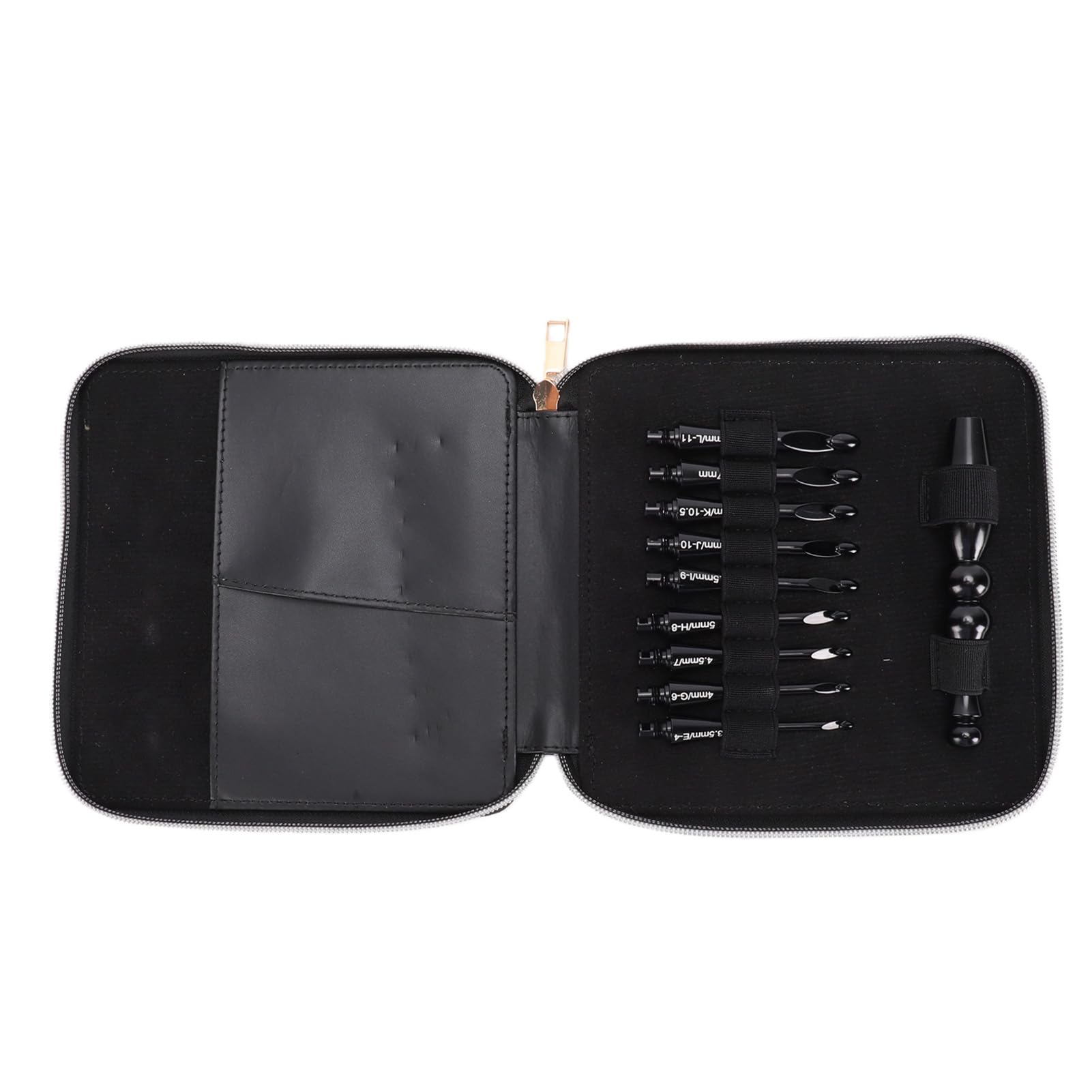 RIZGHWOY Juego de Ganchillos Intercambiables 9 Piezas 3.5mm a 8.0mm con