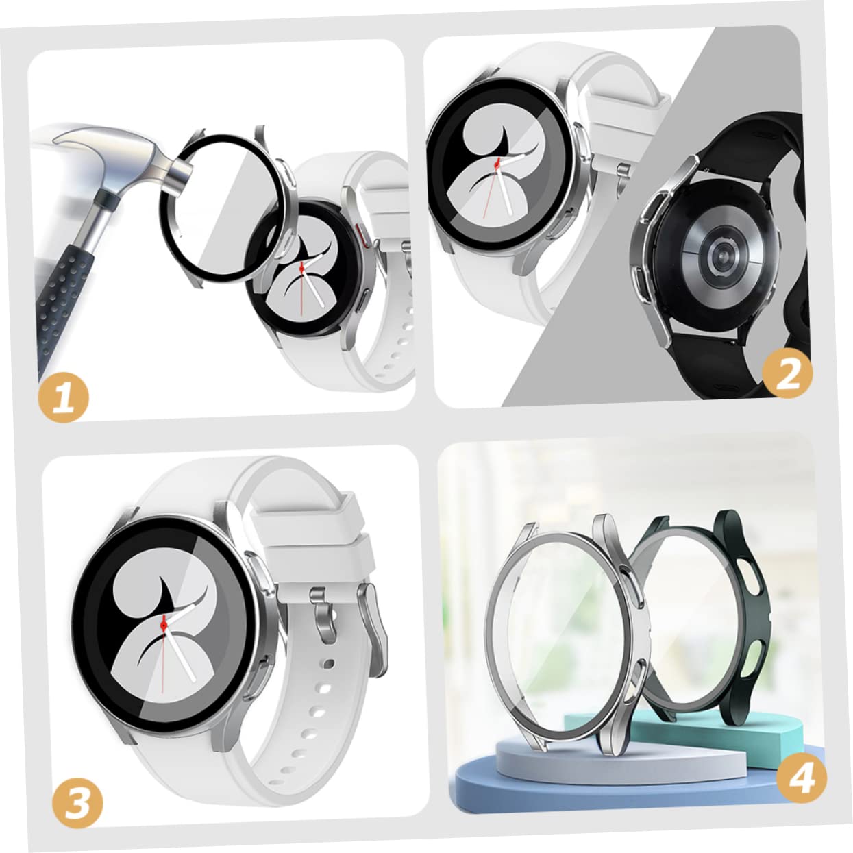 BESTonZON 10pièces Coque De Écran Résistante Aux Rayures pour Watch Housse Complète