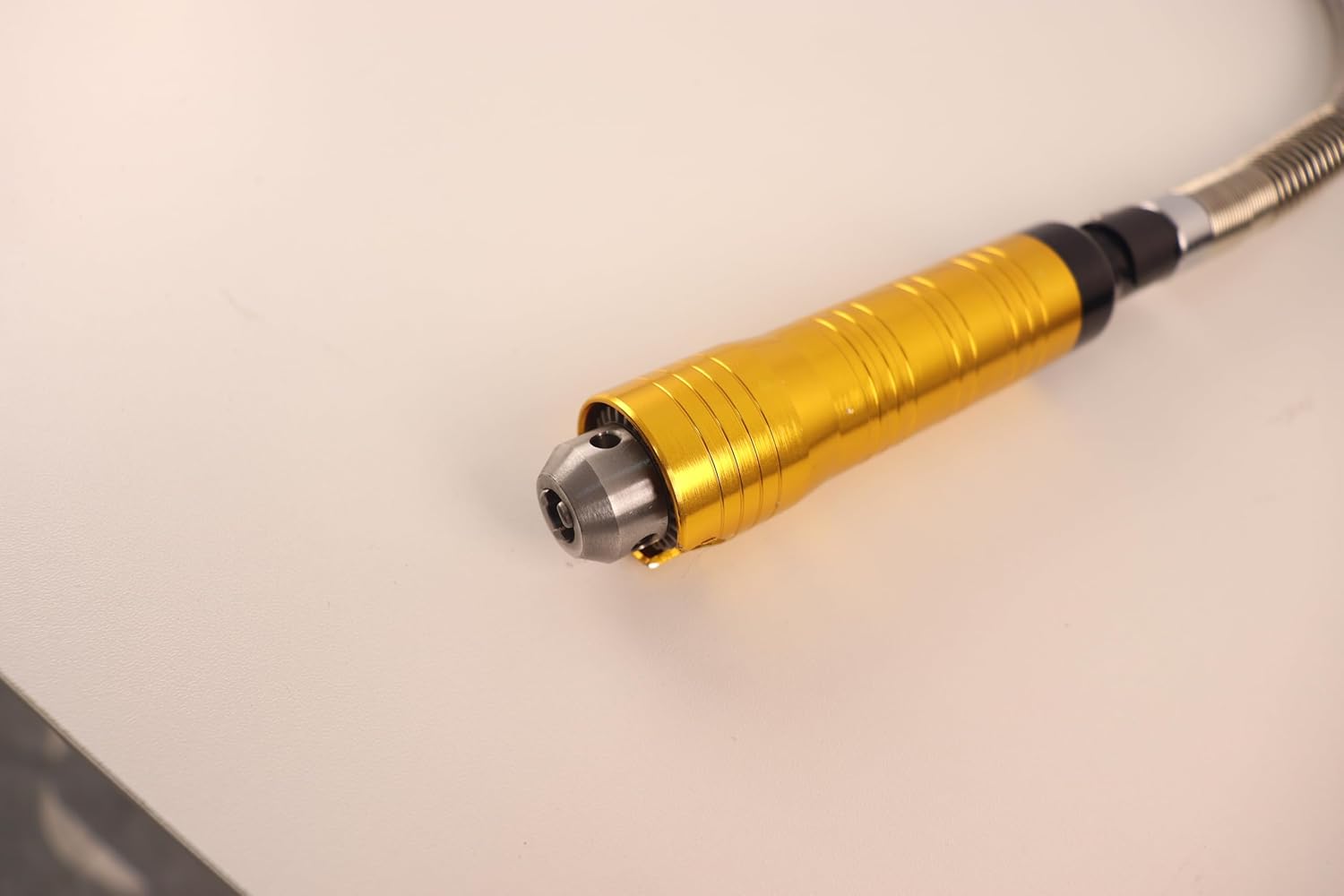 Flex Shaft Rotary Tool Attachment with Comfort Metal Grip, 47” Length, 0.157" Inner Shaft