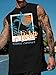 Mens Tank Tops Beach Summer Sleeveless Shirts Graphic Palm Tree Vacation Tanks Muscle Gym Tank Top Black