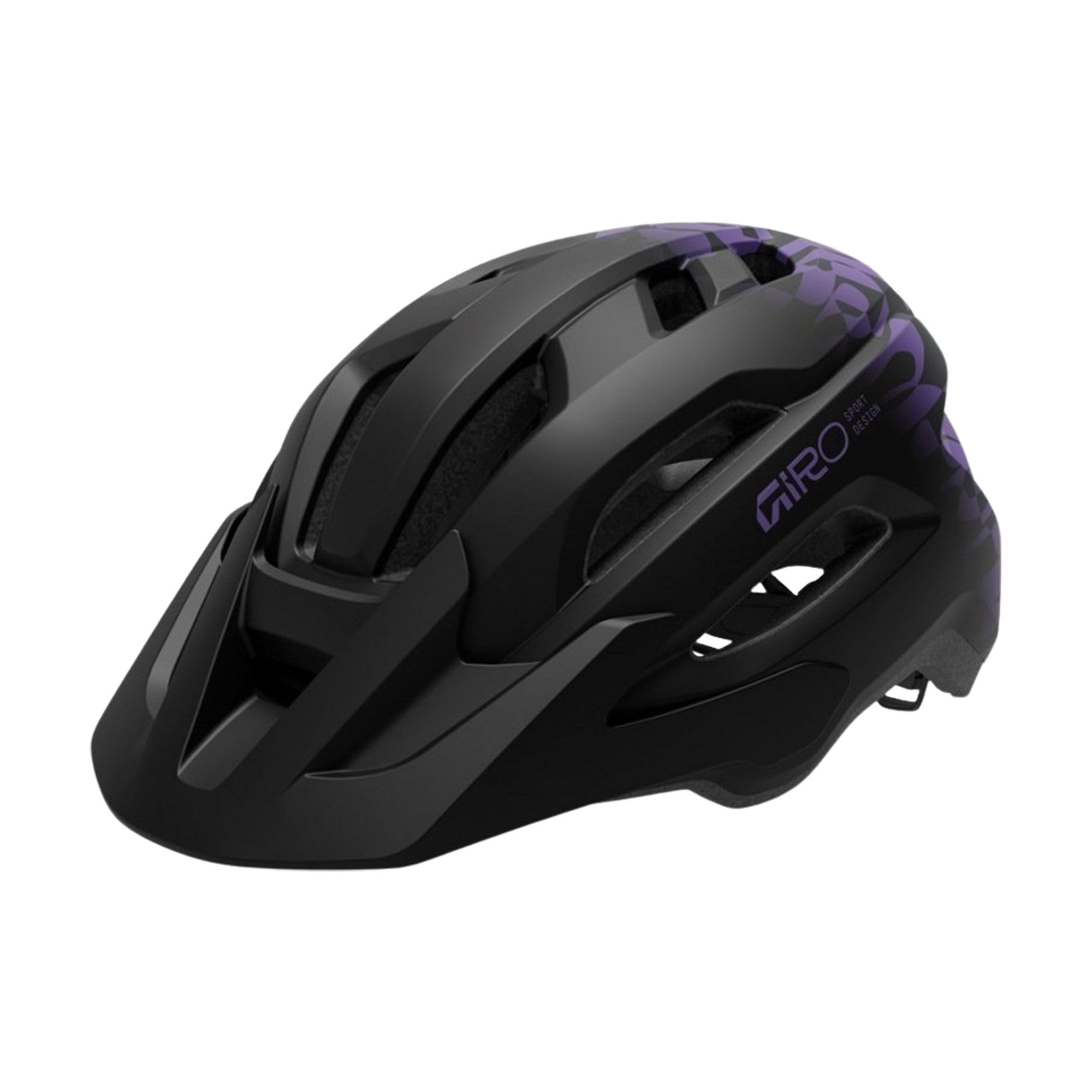 Giro - Fixture II Cascos - Adulto Unisex - Equipo de protección, Casco de bicicleta, Casco de recreo, Casco de ciclismo recreativo, Negro mate / Morado , UA