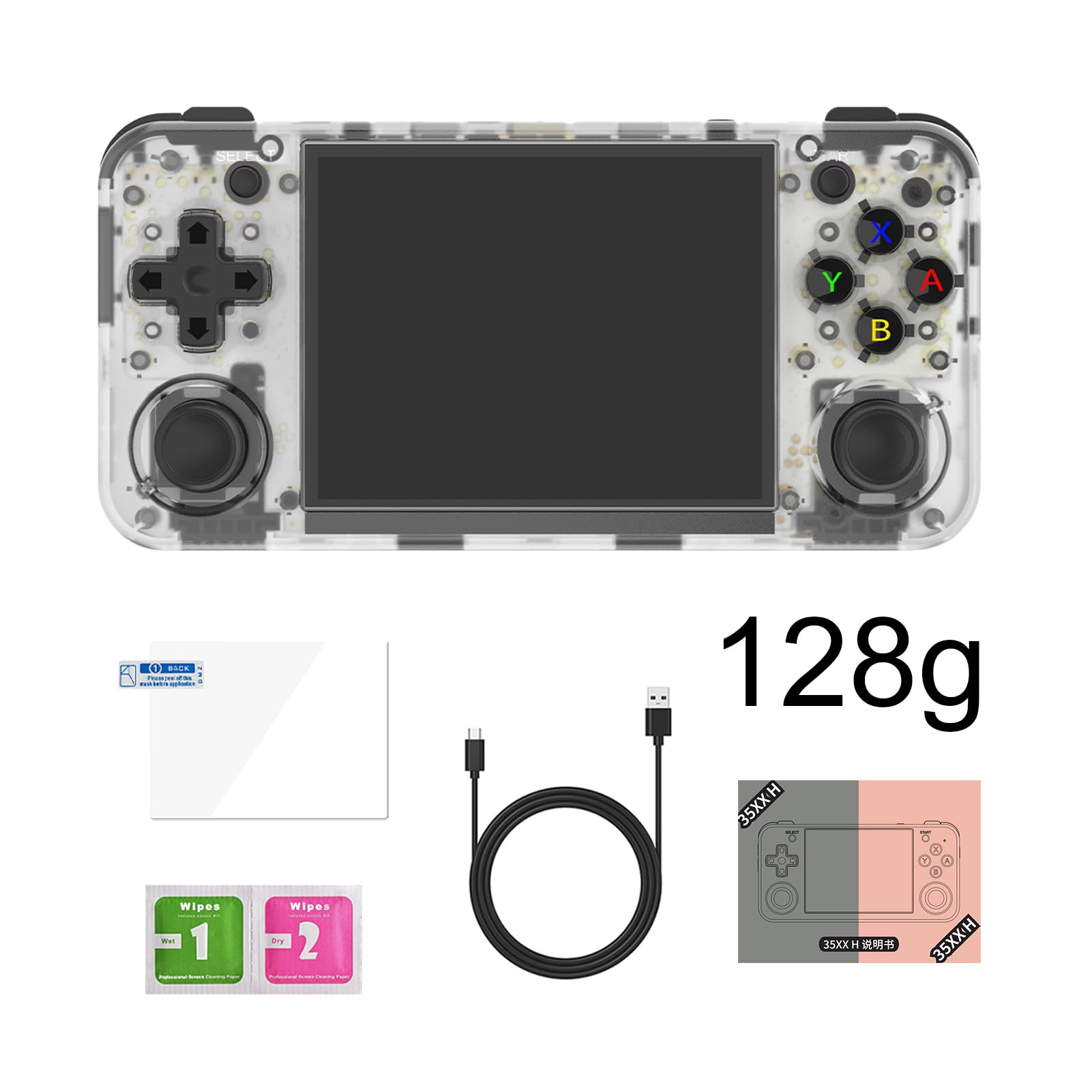 Console di portatile, retro portatile, console mini con | giochi classici, supporto schermo da 3,5 pollici per collegare l