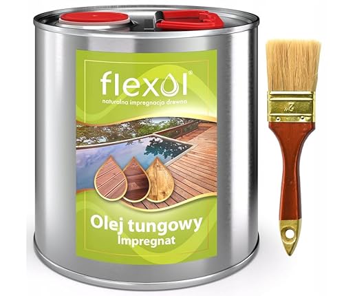 Huile de tung imprégnation pour bois naturel huile de tung 2,5L Flexol