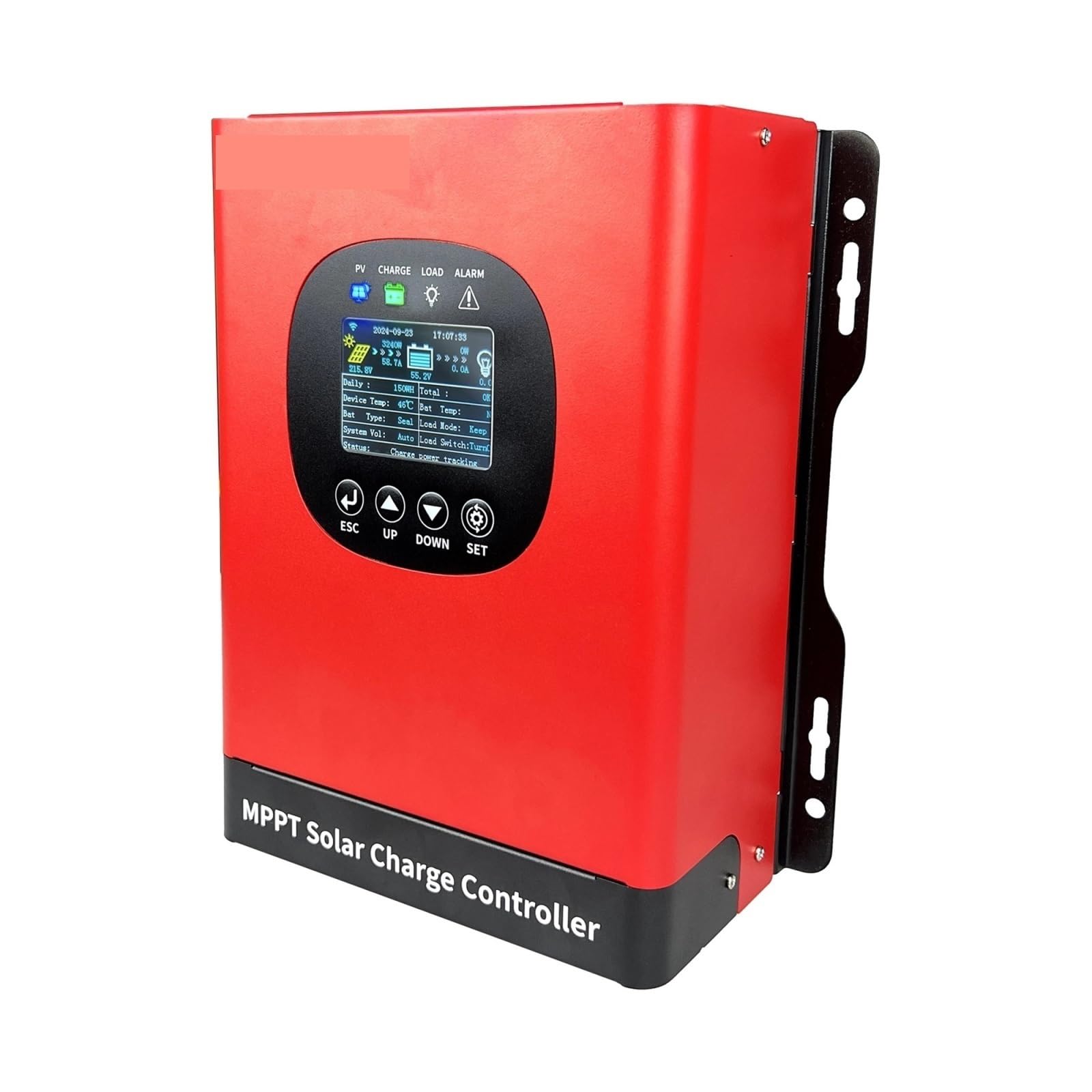 Kontroler ładowania słonecznego, 5760W 60A 50A 40A 80A Wbudowany WIFI MPPT Regulator Ładowania Słonecznego Maks. 230VDC Dla 12V 24V 48V 60V 72V 96V System Samochodowy(MPPT60A 230VDC)