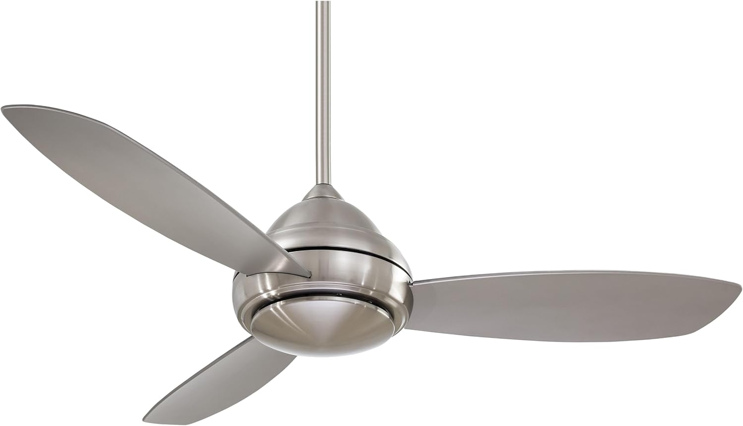Minka-Aire F517L-BN Concept I 52 Inch Ceiling Fan with Integrated 14W LED Light in Brushed Nickel Finish