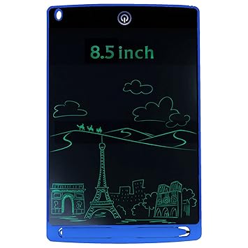 Aseenaa LCD Writing Pad Tablet 8.5 Inch for Drawing with Stylus Pen | Digital Notepad Tab | Electronic Ewriter Teaching Educational Toys Gift for Kids Adults at Home School and Office | Colour : Blue