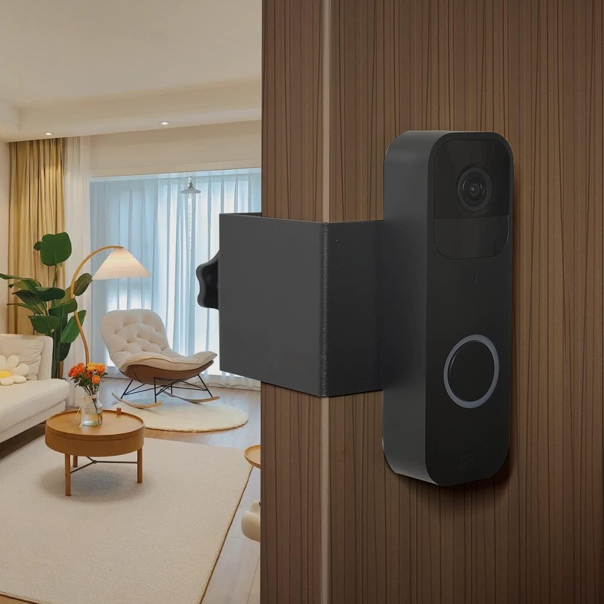 BELIEFLUOAnti theft Blink Doorbell Mount,No drill blink doorbell camera mount for Apartment door,Blink video doorbell holder Compatible with blink doorbell