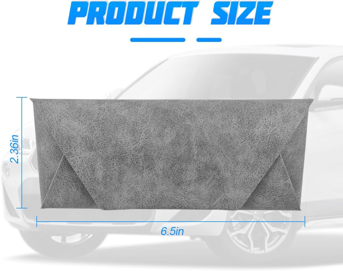 HZEL Sunglasses Holder for Car, Leather Vehicle Roof Eyeglasses Storage Case, Auto Sunglasses Protective Organizer Box image 2