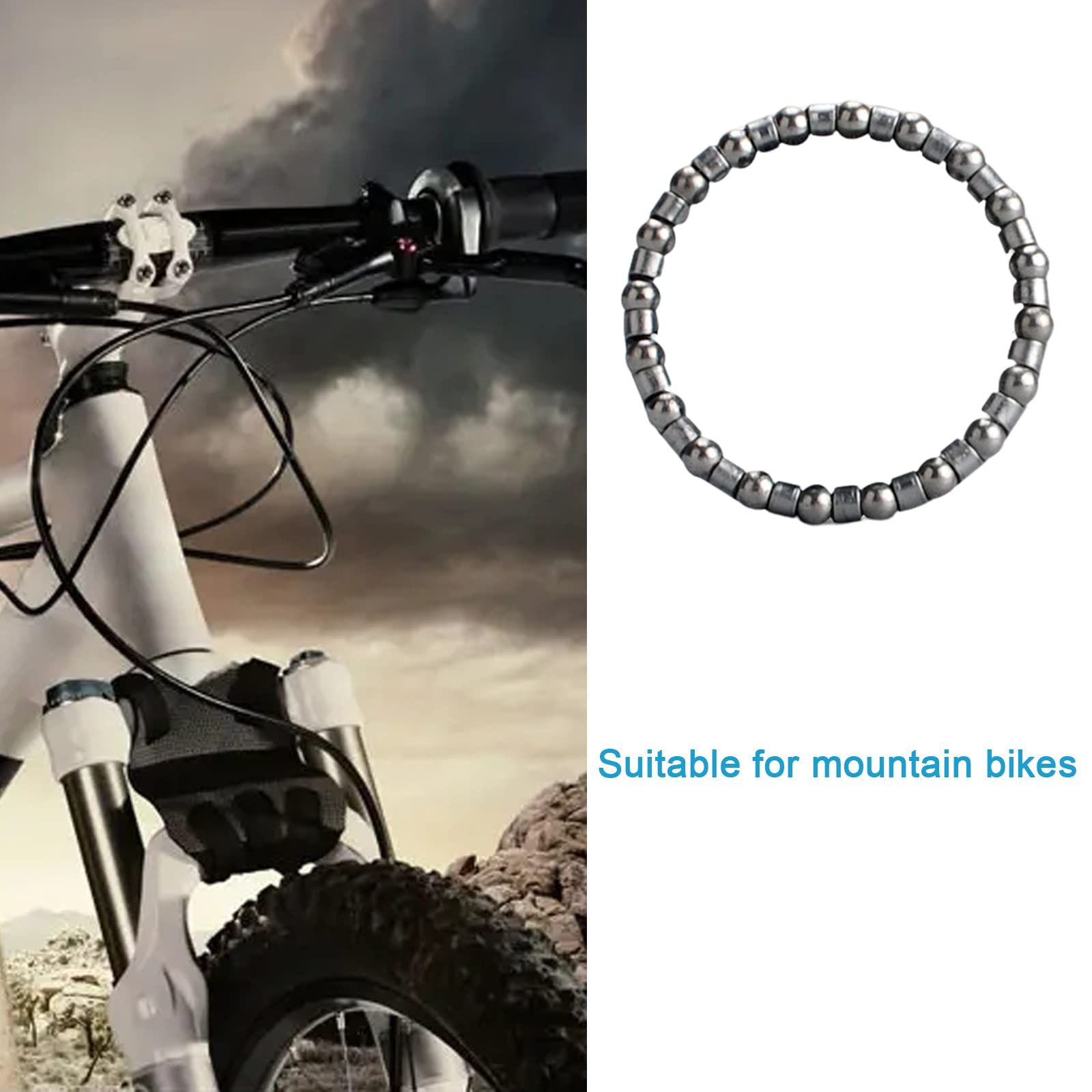 SmallJUN Telaio Porta Sfere Per Forcella Anteriore Bici Da 37 Mm - Cuscinetti In Acciaio Per Mountain Bike