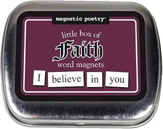 Magnetic Poetry - Little Box of Faith Kit - Words for Refrigerator - Write Poems and Letters on The Fridge - Made in The USA