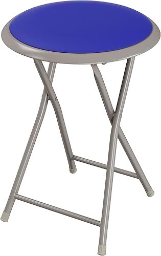 Miniatura 15 de Lavish Home - Juego de 2 taburetes de bar plegables de 18 pulgadas, capacidad de 225 libras y asientos acolchados para dormitorio, recreación o sala