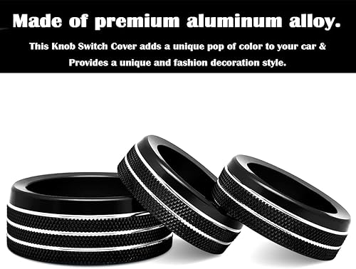 Miniatura 5 de Fundas de perilla de control de clima para accesorios Challenger 2015-2023 2024, para Dodge Charger 2015-2023 2024, para Dodge Chrysler 300300s