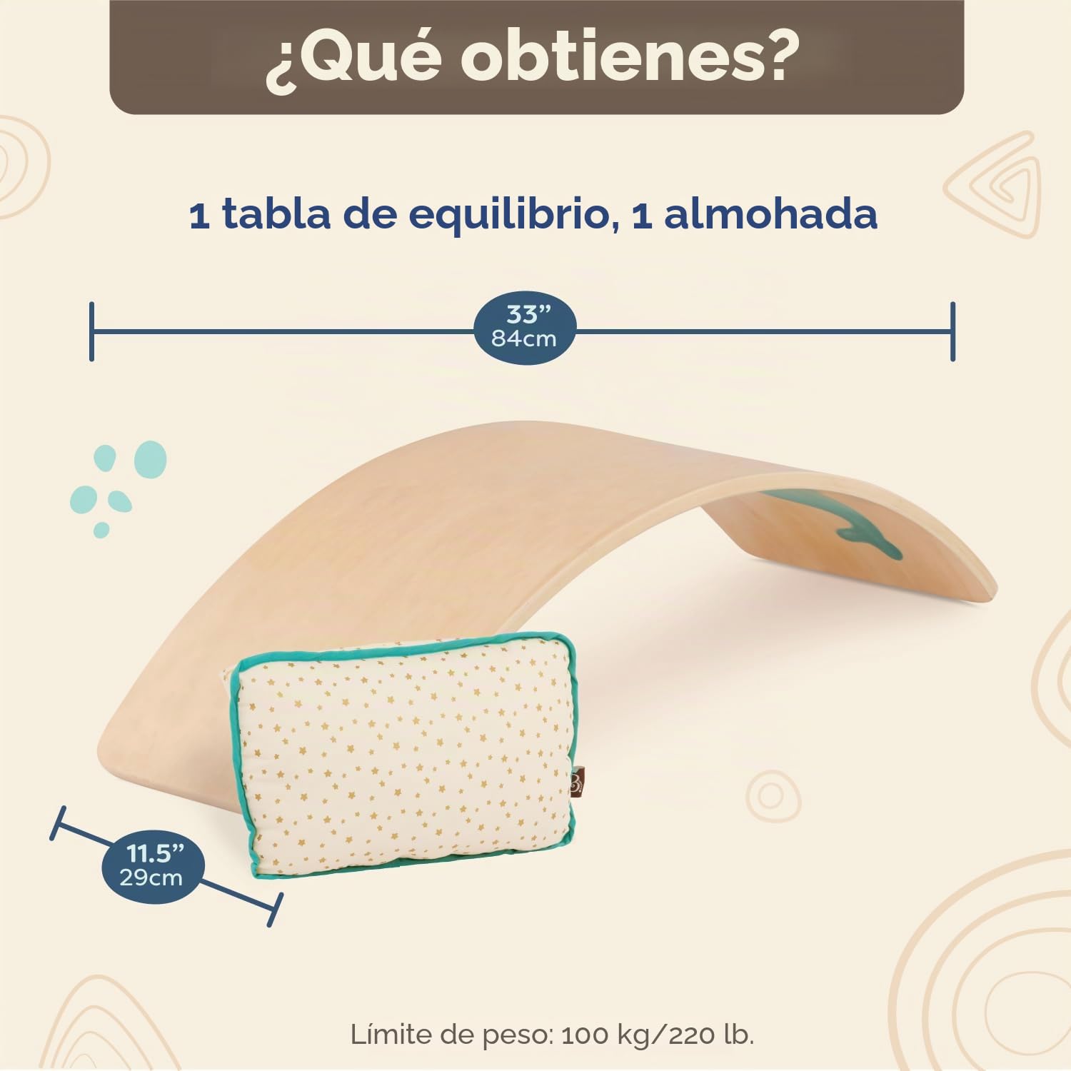 B. toys Teeter-Toddler, tabla y silla de equilibrio con cojín