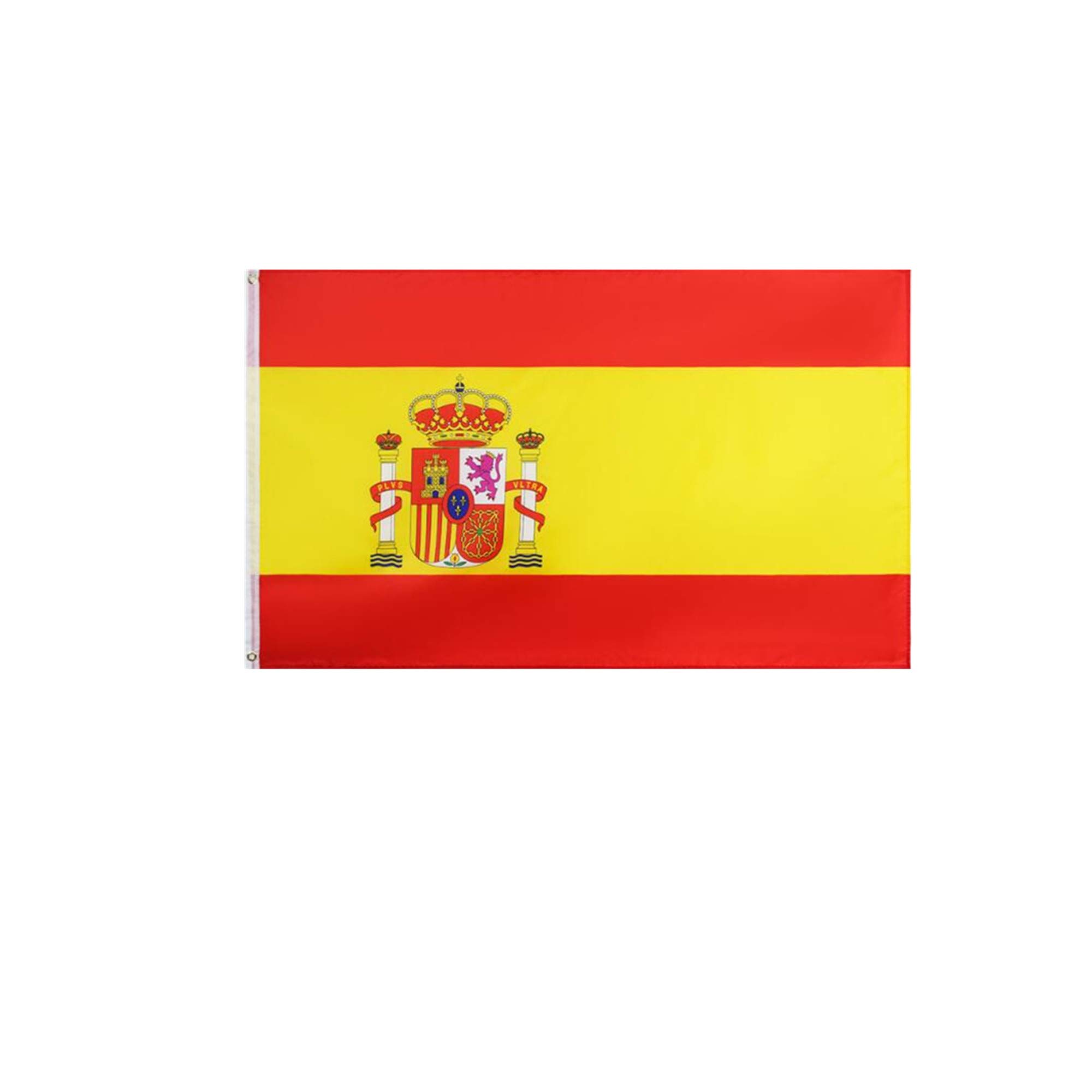 Bandera españa grande para Exterior Bandera del barco 30x45cm poliéster 160g/m2, 2 ojales de metal costura doble con ojal