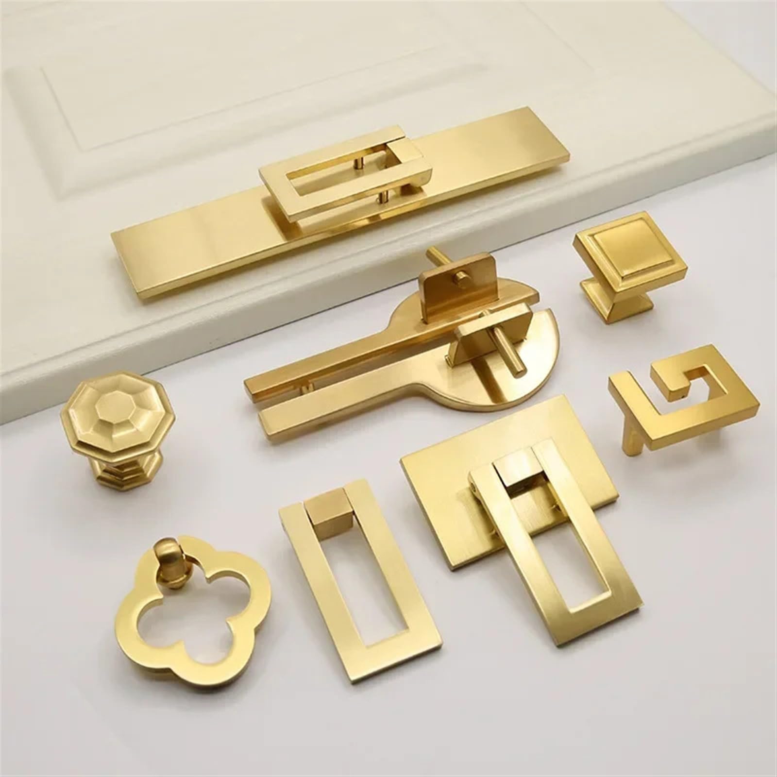 Acldoyyv 316 128Mm Chinese Style Gold Drawing Cabinet Door Handle Drawer Shoe Cabinet Zinc Aloy Wine Cabinet Door Handle Furniture Hardware 1Pcs (Color : )