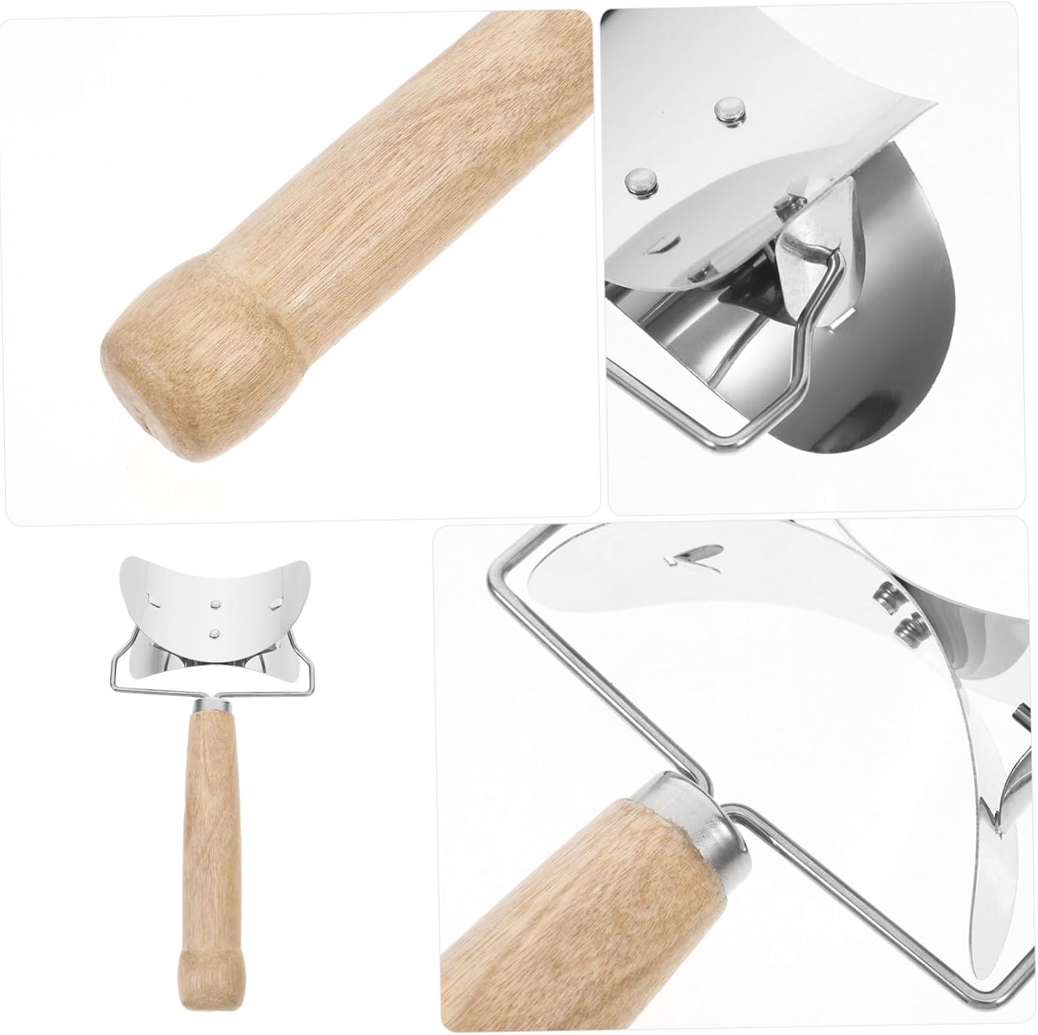 3pcs Stainless Steel Dumpling Wrapper Mold Dough Docker Roller Dumpling Skin Cutter Simple Operation