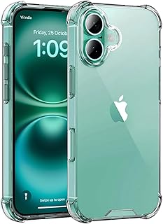 EGOTUDE Designed for iPhone 16 Case | Polycarbonate Hard Back Transparent Drop-Tested Shockproof Case