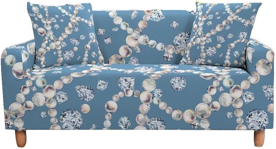 KQISANGM Simple Shiny Sofa Cover with Diamond Pearl Print, Living Room