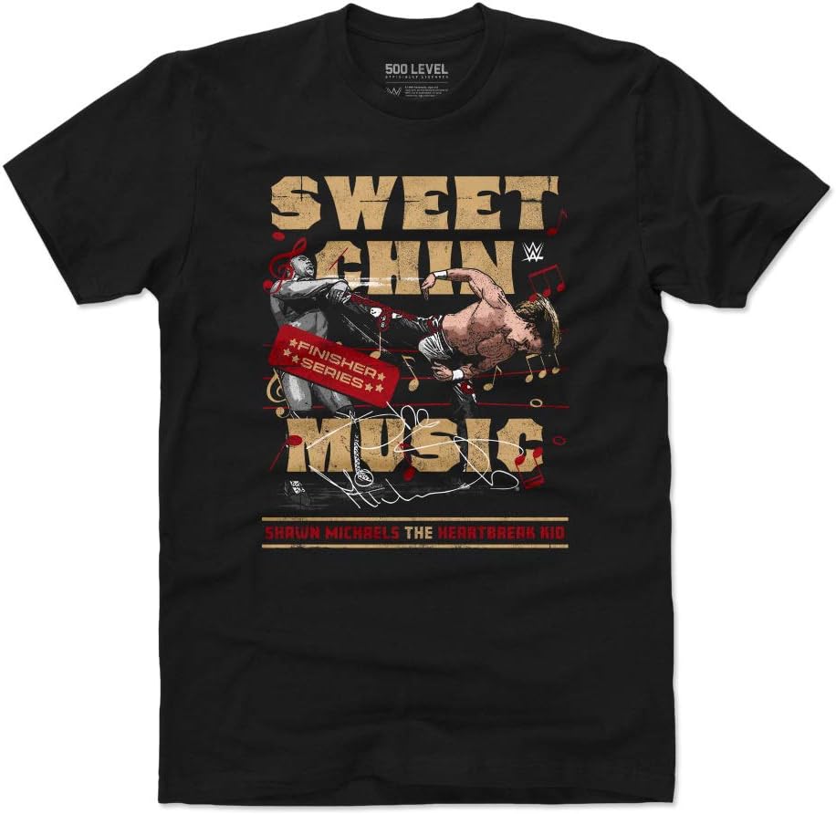 Shawn Michaels Shirt - WWE Men's Apparel - Shawn Michaels Sweet Chin Music