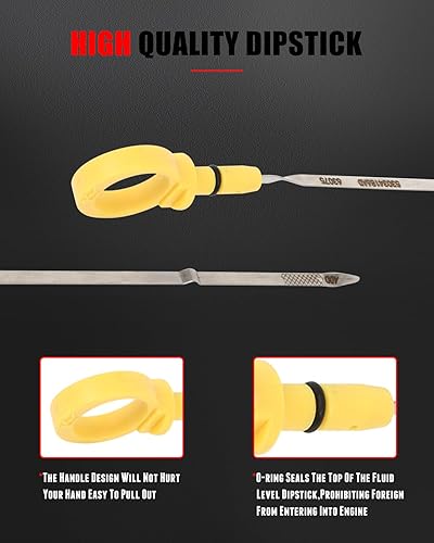 Miniatura 33 de CCIYU L3G6-10-450F - Varilla de aceite de motor de repuesto para Mazda 3 2012-2015 para Mazda 5 2011-2013 para Mazda 6 2010-2012 para Mazda CX-7 Dip