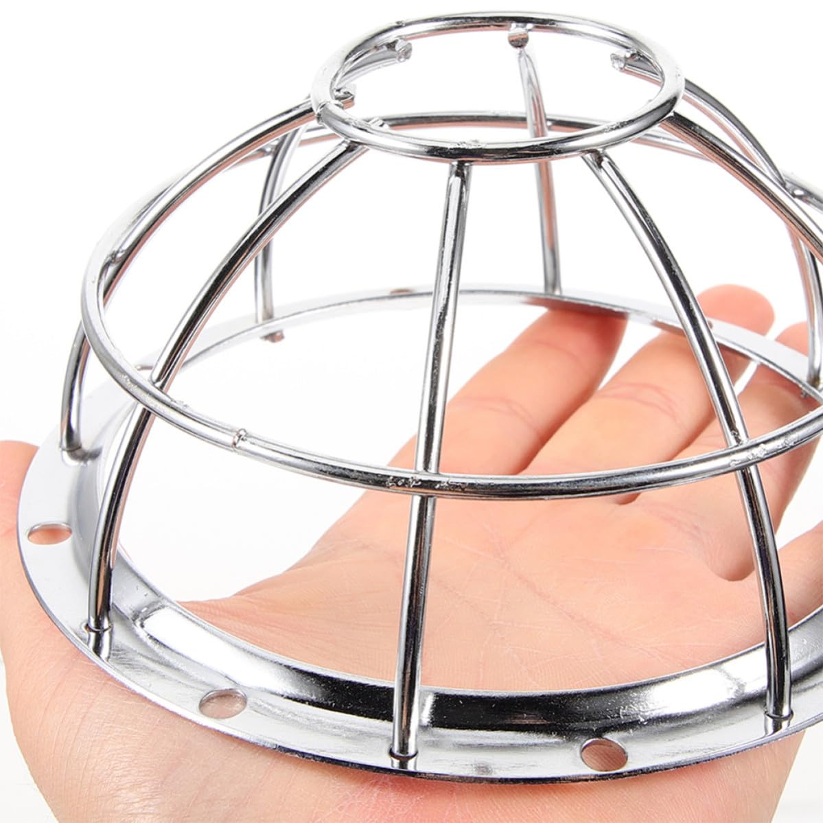 Veemoon Protecteur de Détecteur de Fumée en Fer Argenté 6pcs avec Cage Métallique Anti-Collision et Couverture en Maille pour Zones à Haut Risque
