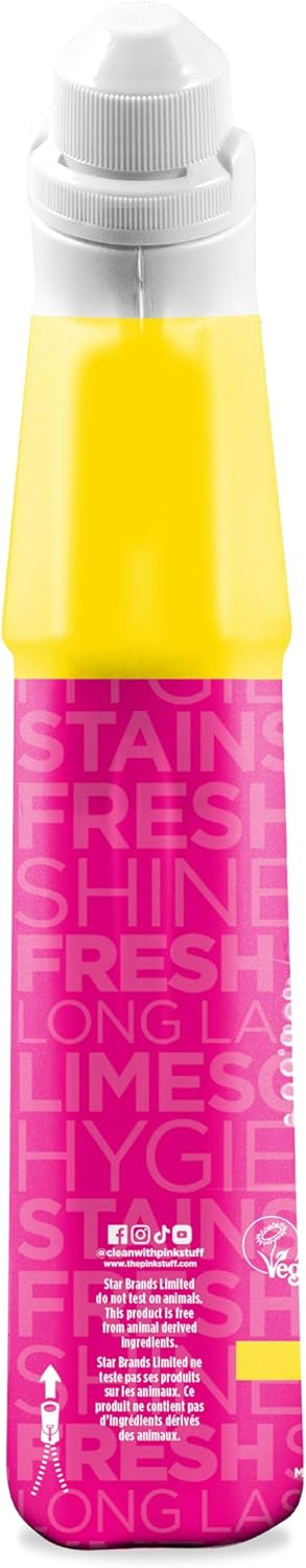 The Pink Stuff Miracle Toilet Cleaner, 750ml – Powerful Stain-Removing Gel for a Sparkling Clean Bowl – Eliminates Limescale, Tough Stains & Odors with Fresh Rhubarb Scent