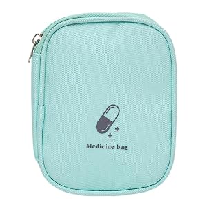 Travel Empty First Aid Kit Pouch Bag - Small Medicine Bag Pouch Organizer - Mini Empty Medical Supplies