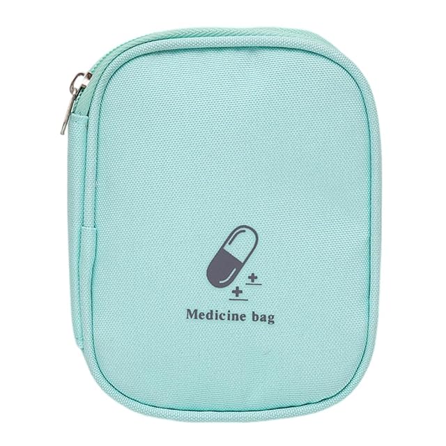 Travel Empty First Aid Kit Pouch Bag - Small Medicine Bag Pouch Organizer - Mini Empty Medical Supplies