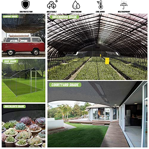Cool Area 55% Sun Shade Cloth Mesh Tarp With Grommets For Plant Cover 10Ft X12Ft Patio Canopy Garden Pergola Greenhouse Car Barn Kennel Black #TOP6