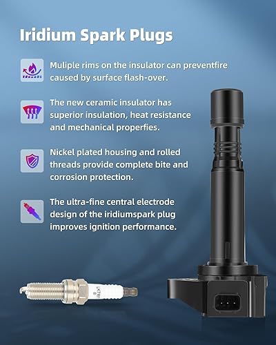 Vista 1014 de ECCPP Bobinas de encendido portátiles de repuesto para automóvil compatibles con Infiniti I30/para Nissan Maxima 3.0L V6 2000-2001 Reemplazo