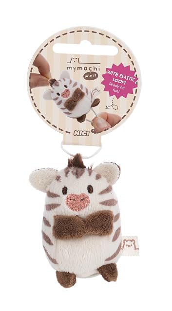 NICI 62922 - Peluche Cebra Stripey de 5 cm, marrón, Animal Suave, tierno para abrazar y Jugar, para niños…