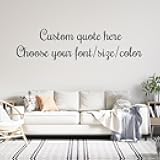 generic Custom Large Wall Quote Decal - Custom Quotes Vinyl Decal - Create Your Own Wall Decal - Custom Quote Wall Art - Personalized Quote Stickers