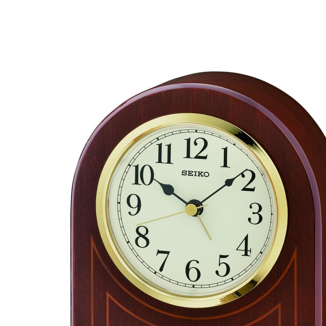 Seiko Classic Vertical Brown Wooden Analog Home/Office Decor