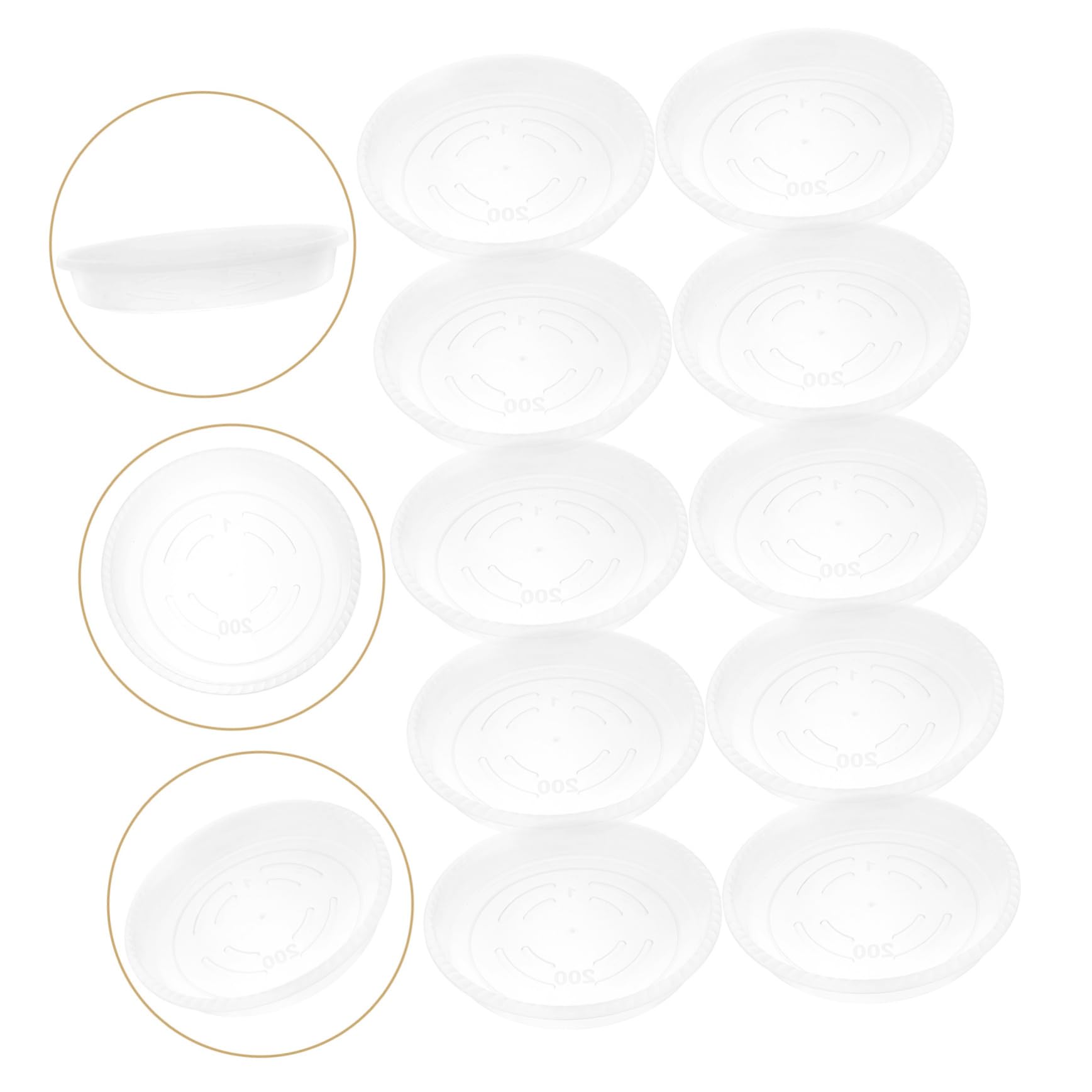 20stücke Kunststoff Pflanzenuntersetzer Runde Blumentopf Drip Trays Tablett Für Innen Garten Pflanzen Wasserabfluss Untersetzer