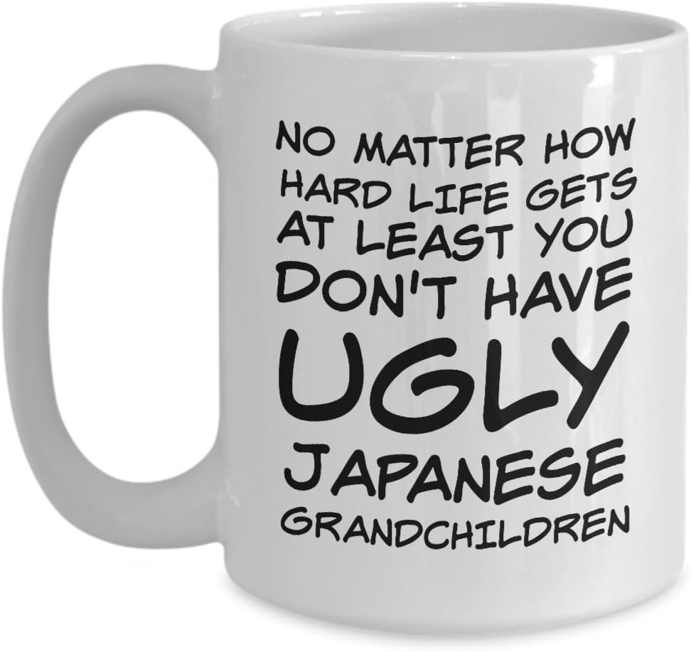 Japanese Grandma Mug Ugly Grandchildren Funny