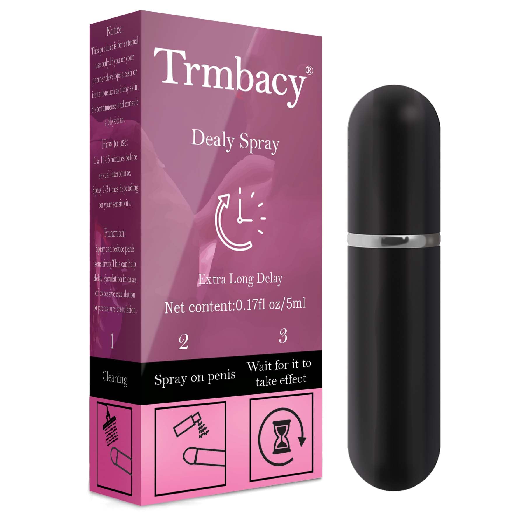 Delay Spray Delay Desensitizer Spray for Men, Easy to Carry, A Must Have for Couples in Bed (Pink)