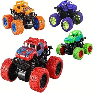 AMERTEER 4 Pack Monster Truck Toys for Boys and Girls