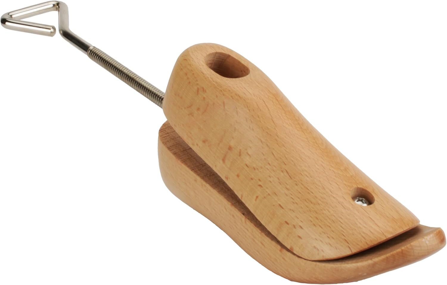 Langer & Messmer alargador de zapatos y botas para la puntera de los hombres contra la presión de los zapatos - de madera maciza de haya incl. spray alargador de cuero 50ml