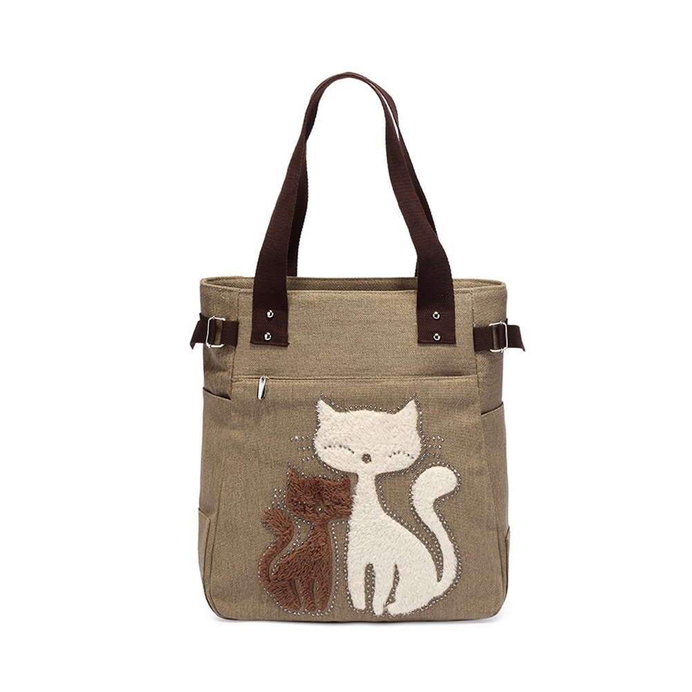 ZENTEII Borsa Gatto Da Donna A Spalla In Tela : Amazon.it: Moda