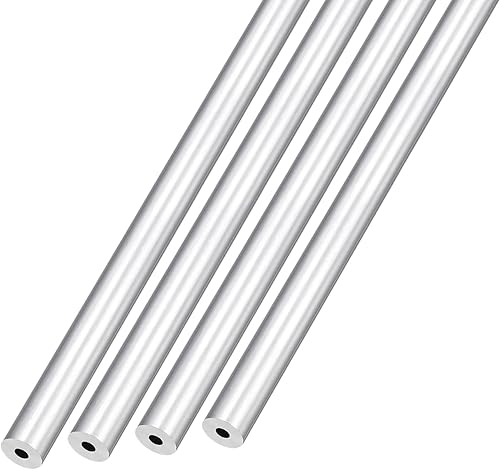 Miniatura 10 de Tubo de aluminio 6063 (0.276 in de diámetro exterior x 0.157 in de diámetro interior x 11.811 in de largo), 4 piezas, tubo redondo de aluminio -