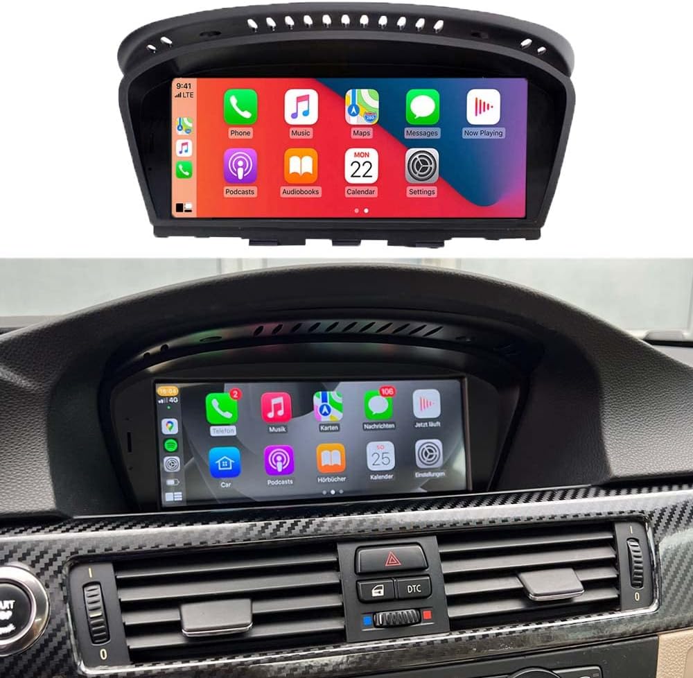 8.8″Linux Screen for BMW 3/5 Series E60 E61 E62 E63 E64 E90 E91 E92 E93 Wireless CarPlay Retrofit with CIC System (2009-2012) Android Auto Car Radio Stereo Receiver