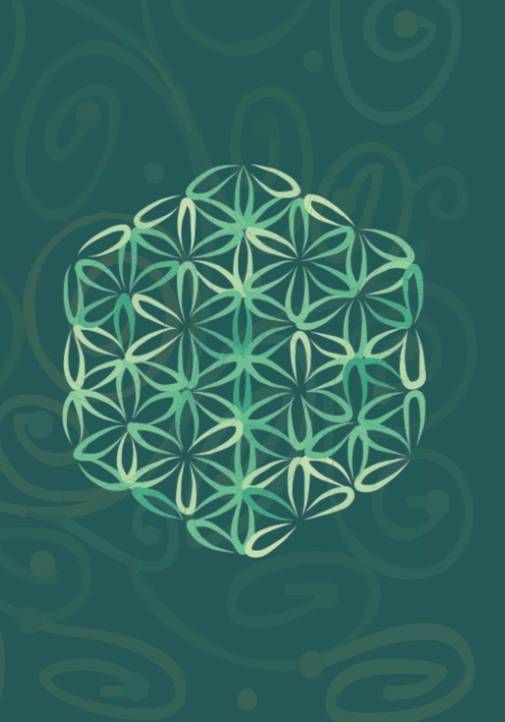 Green Witch Garden Apothecary Sacred Geometry on Green 100 Page Graph Paper Composition Notebook for Journaling, Art, Math, Creative Writing.: Personal Notebook for Drawing and Writing.