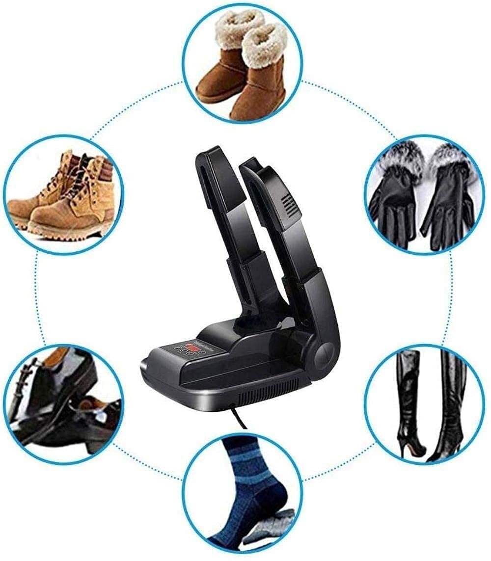 Secador de zapatos eléctrico portátil, secado rápido y desodorizante, secador de zapatos y calcetines, diseño retráctil para un secado rápido del calzado